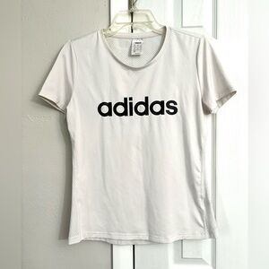 Adidas Climalite Mesh Back White Running Tee